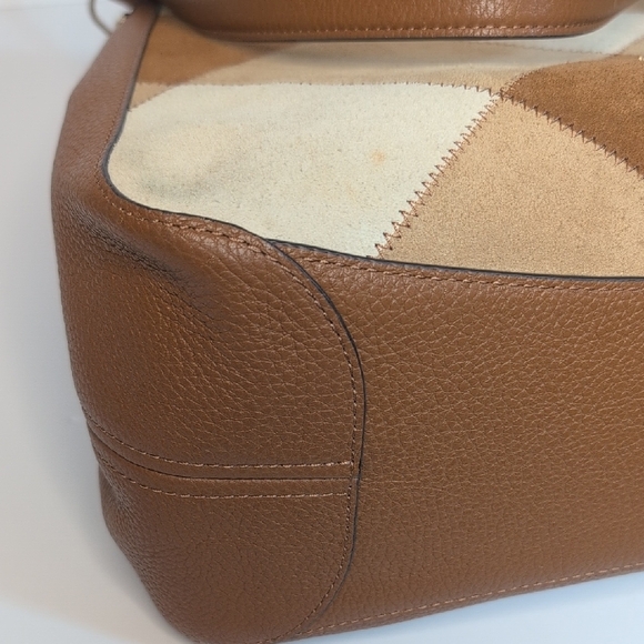 Kate Spade Leila Patchwork Suede And Leather Shoulder Bag - Picture 12 of 16